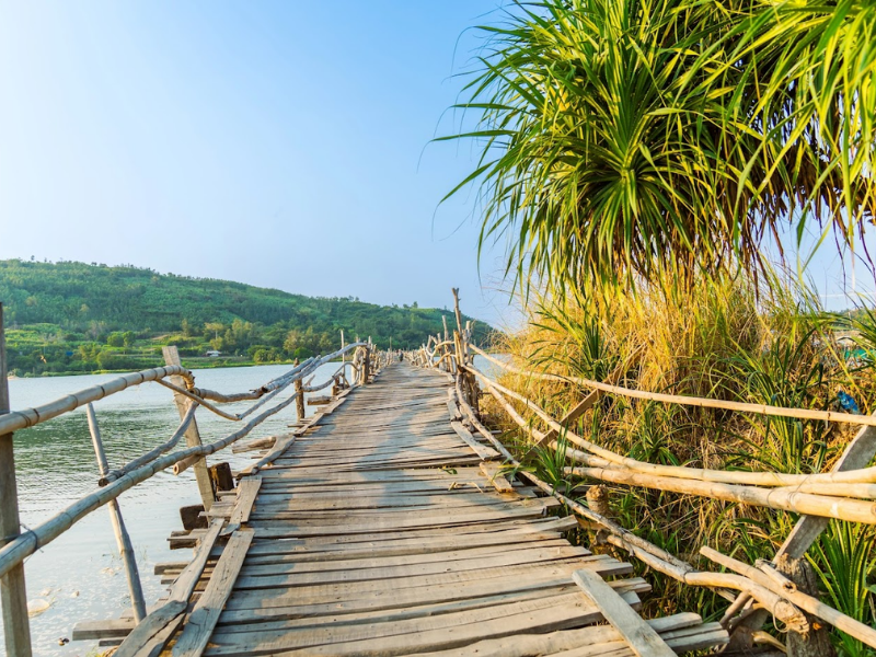 Tour Cầu Gỗ Ông Cọp - Gành Đèn 1 Ngày
