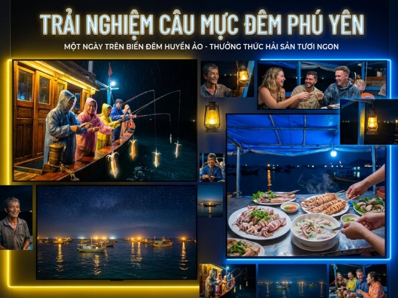 Tour Câu Mực Đêm Phú Yên 1 Ngày