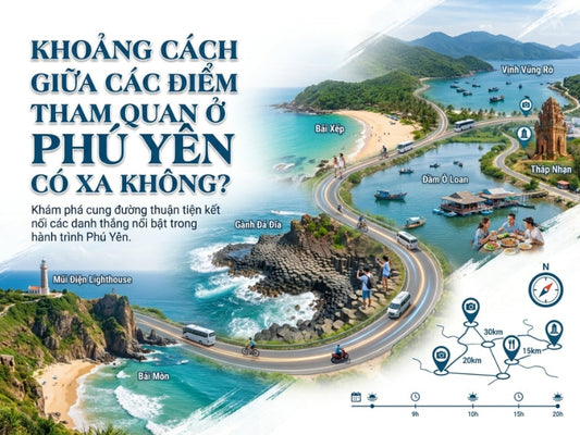 Khoảng cách giữa các điểm tham quan ở Phú Yên có xa không?