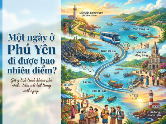 Một ngày ở Phú Yên đi được bao nhiêu điểm?
