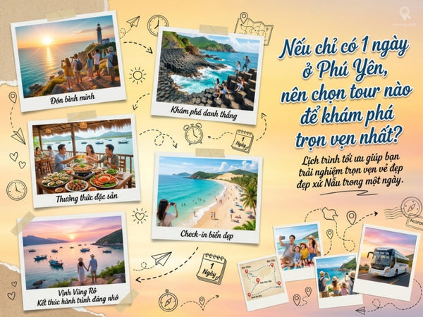 Nếu chỉ có 1 ngày ở Phú Yên nên chọn tour nào để khám phá trọn vẹn nhất?