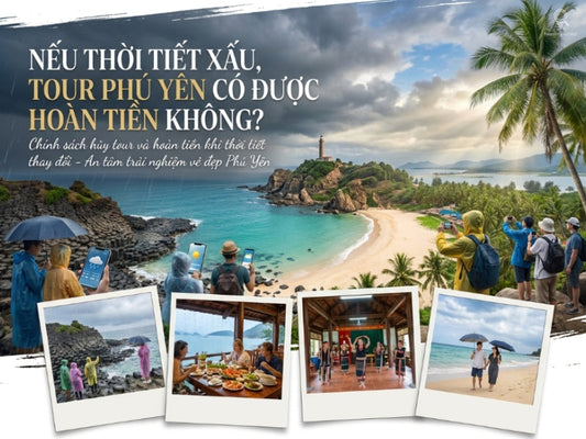 Nếu thời tiết xấu tour Phú Yên có được hoàn tiền không?