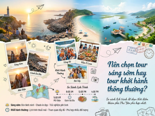 Nên chọn tour sáng sớm hay tour khởi hành thông thường?