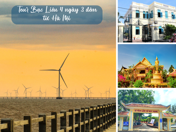 Tour Bạc Liêu 4 ngày 3 đêm từ Hà Nội