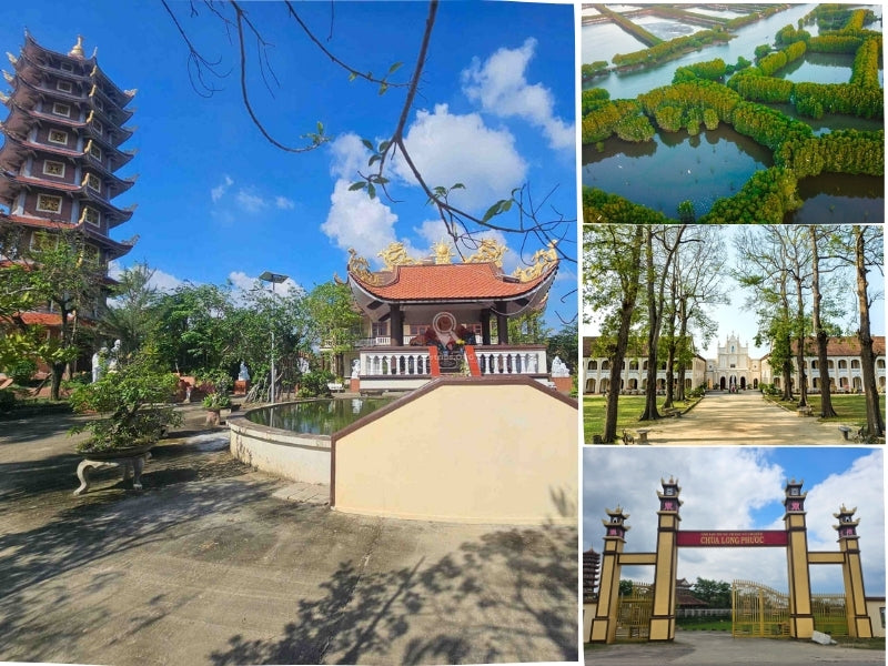 Tour Cồn Chim – Tiểu chủng viện Làng Sông – Chùa Long Phước 1 ngày