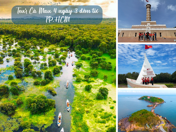 Tour Cà Mau 4 ngày 3 đêm từ TP.HCM