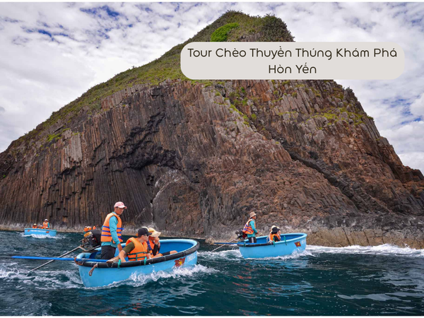 Tour Chèo Thuyền Thúng Khám Phá Hòn Yến 1 ngày