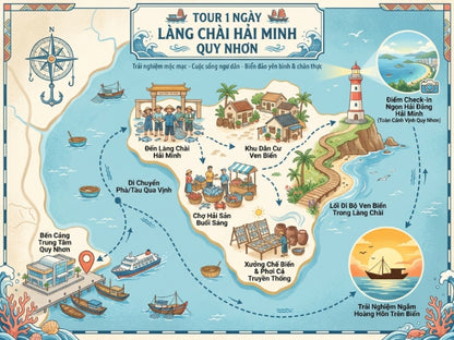 Tour Làng Chài Hải Minh Quy Nhơn 1 Ngày