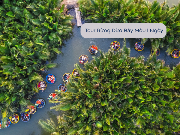 Tour Hội An - Khám phá Rừng Dừa Bảy Mẫu 1 ngày