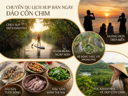 Tour Cồn Chim Chèo Sup 1 Ngày
