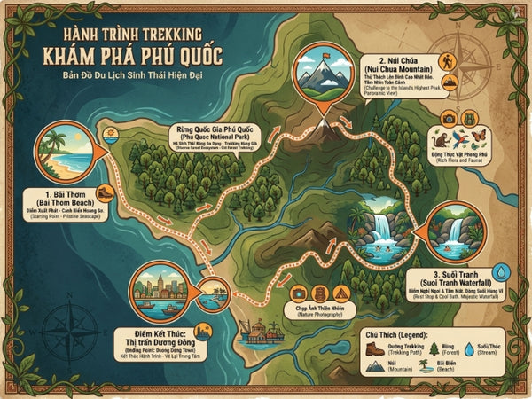 Tour Thám Hiểm Trekking Phú Quốc