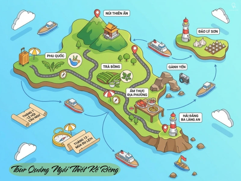 Tour Thiết Kế Theo Yêu Cầu Quảng Ngãi