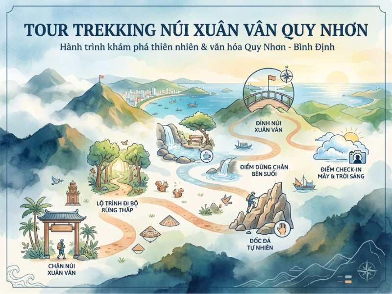 Tour Trekking Núi Xuân Vân Quy Nhơn
