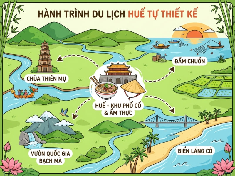Tour Thiết Kế Theo Yêu Cầu Tại Huế